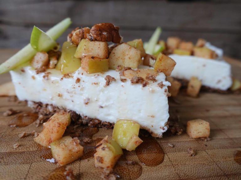 Dessert Santé Gâteau Au Fromage Pommes érable Et Pacanes 