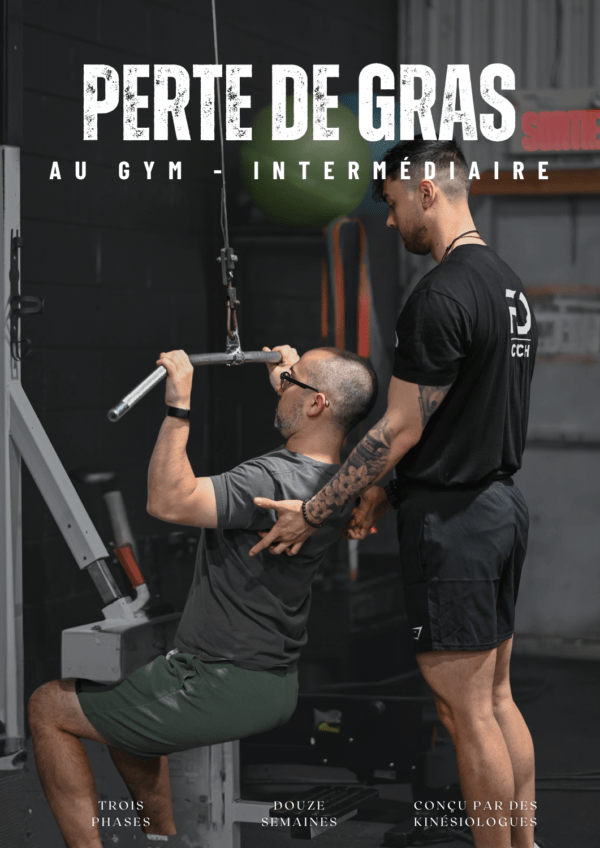 programme perte de gras au gym intermédiaire